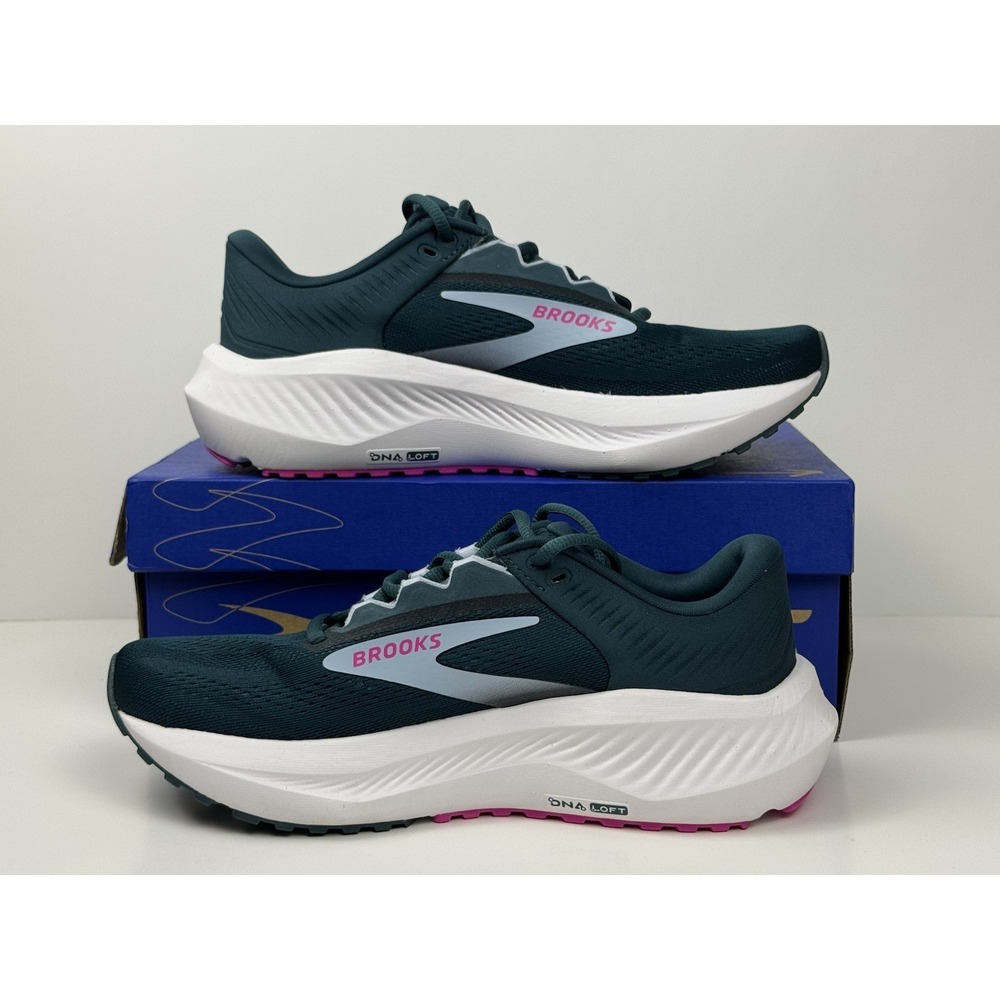 Brooks Anthem 8 Running Shoes Women's Size 7 Atlantic Deep/Skyway/Pink 120461 - Picture 2 of 5